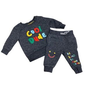 🛑 4/$20 Baby Boy Outfit Joggers Pullover Sweater Set Clothing Clothes Bundle 3m